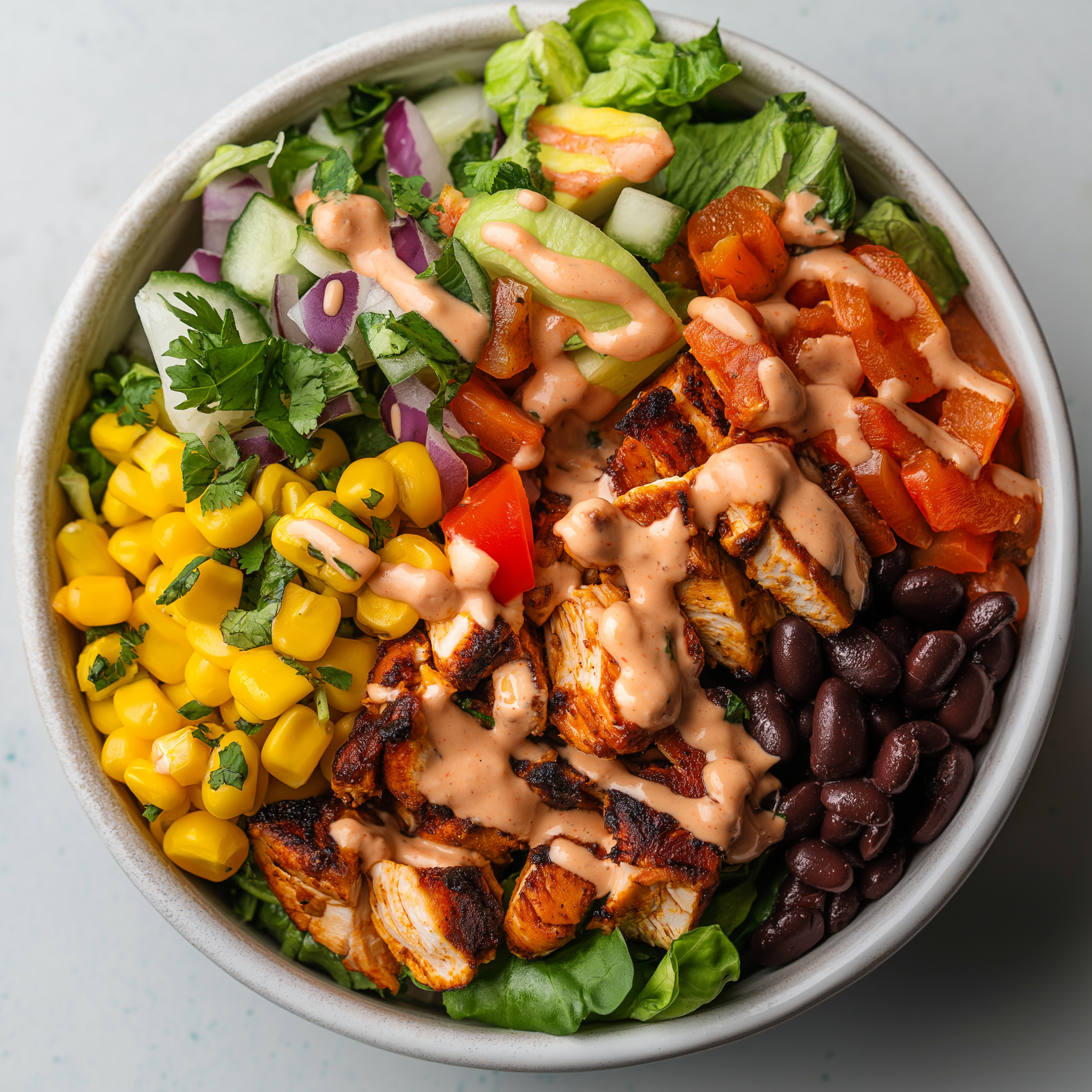 Spiced Up Lunch: Chipotle Chicken Salad Bowl