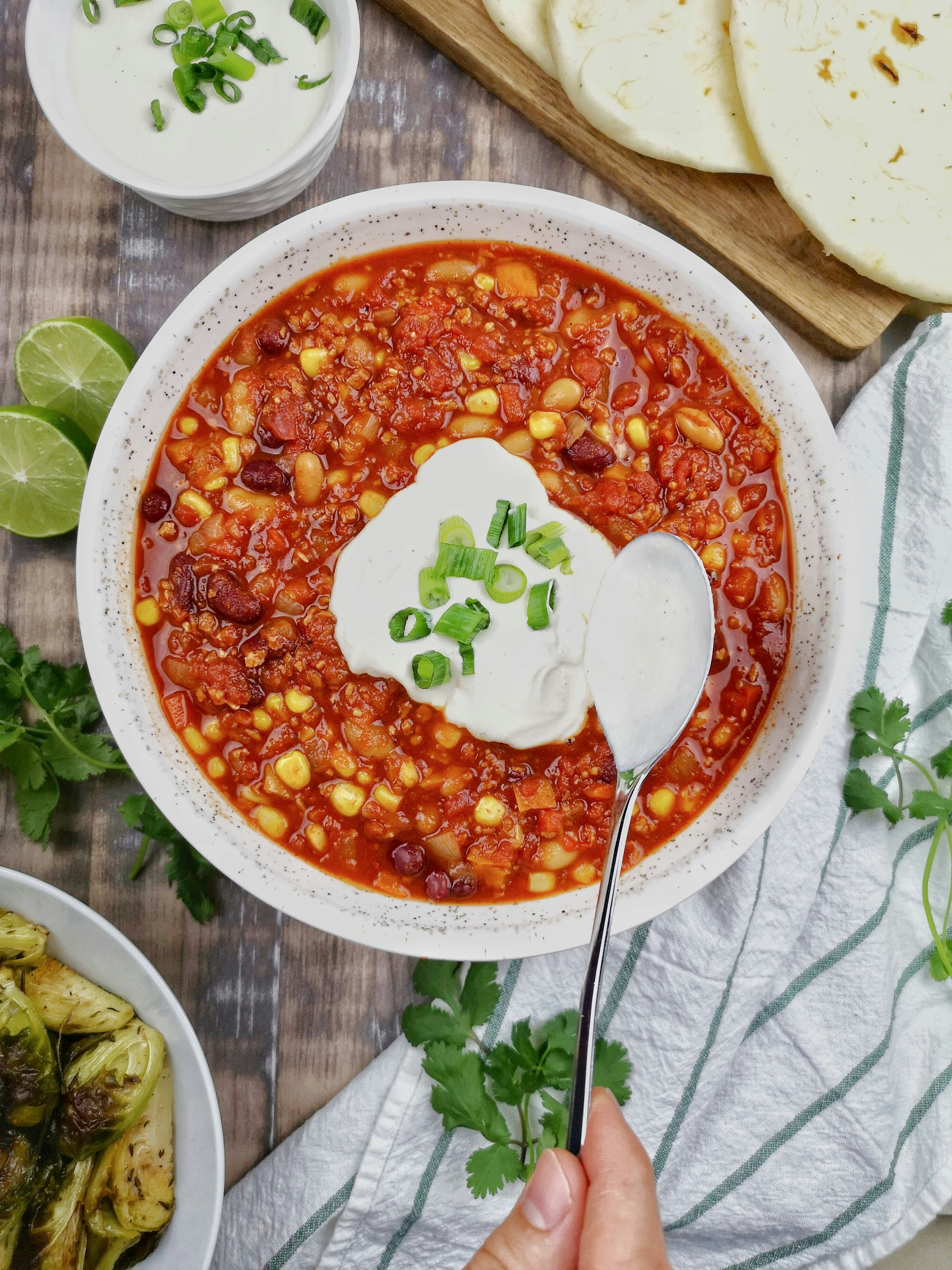 Turkey White Bean Chili: 40g of Protein in One Bowl